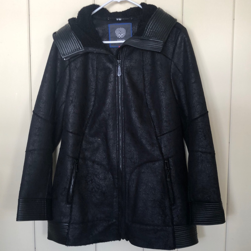 Vince Camuto Faux Sheepskin Coat